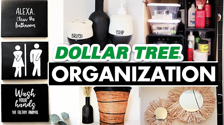 DOLLAR TREE BATHROOM ORGANIZATION IDEAS + Quick and Easy DIY DOLLAR STORE DECOR
