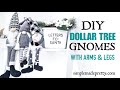 How to Make a Gnome with Arms and Legs, Dollar Tree Gnomes DIY, Gnome Arms, Gnomes Legs,