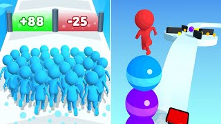 Celebrity Count Master 3d Vs Stack Rider 🧿✅🧿Walkthrough Android IOS Gameplay HT4H Wealth