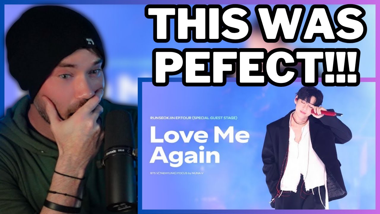 HIS VOICE IS LIKE BUTTER! BTS - V - Love Me Again ( Run Jin Encore Night 2 ) | Metal Vocalist Reacts