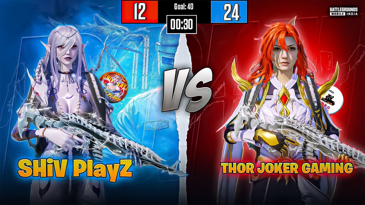 THOR JOKER GAMING vs SHiV PlayZ 😱 Pure 1v1 🔥