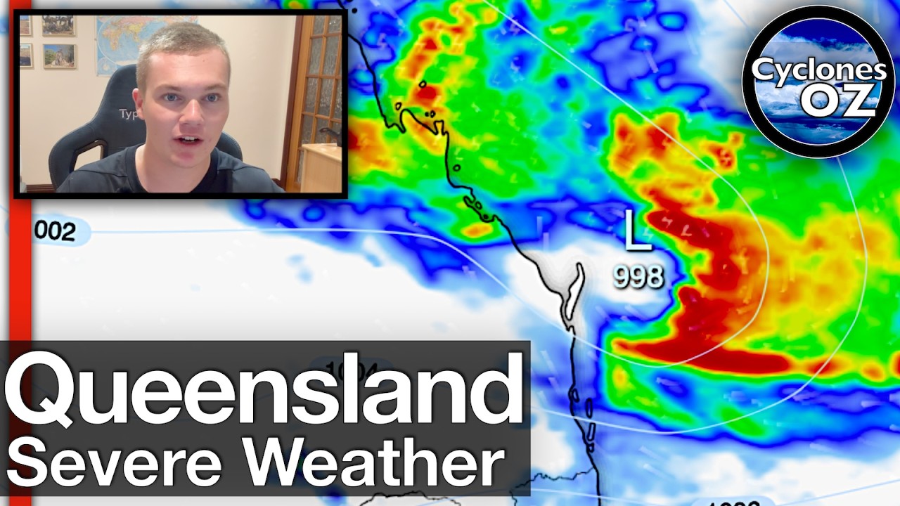 Australia: Developing Queensland Tropical Low, Brisbane Severe Weather ...