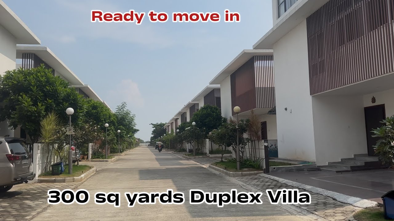 || 300 sq yards || 3000 sq feet Duplex villa for Sale in Gated Community, Mokila , Hyderabad