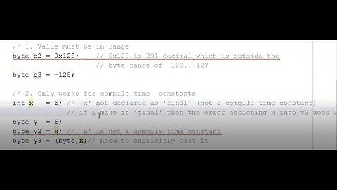 Java 8 OCA (1Z0-808) - Java Data Types (Enthuware sample questions)
