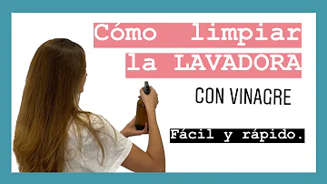 ¿Se utiliza vinagre o lejía para limpiar la lavadora?