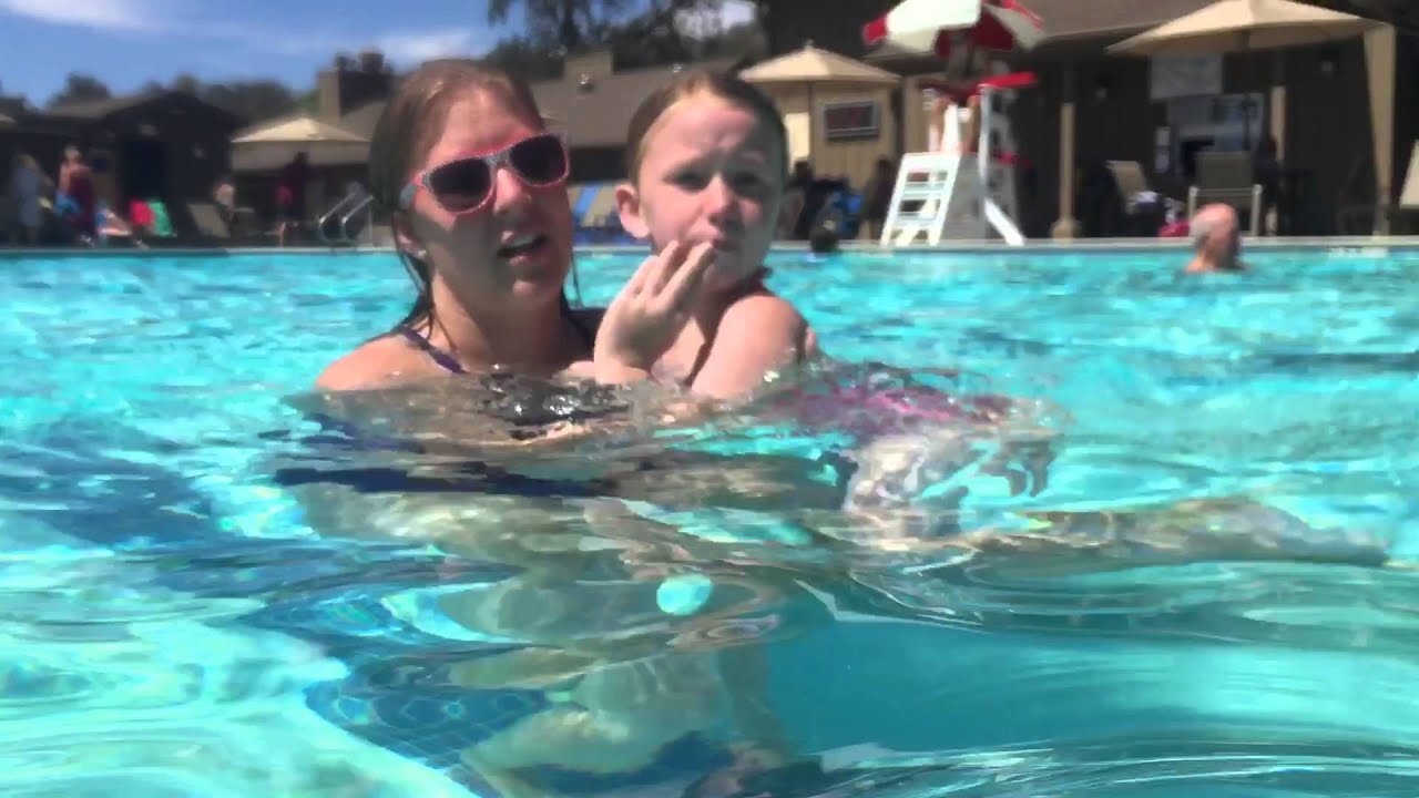 Gracie & Mommy swimming lessons Aug 23, 2015 YouTube