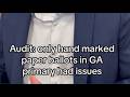 Audit: Every GA ballot error came from hand marked ballots