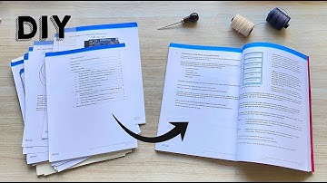 DIY SINGLE SHEETS Bookbinding 😉  Easy and Fast [With Sewing]