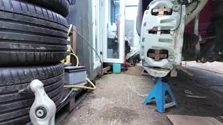 PORSCHE TAYCAN 4S  inspection of the replaced Front subframe