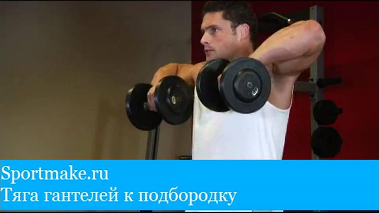 Тяга к подбородку техника выполнения. Тяга штанги к подбородку. Тяга гантелей к подбородку. Рич Пиана тяга гантели. Тяга для трицепса.