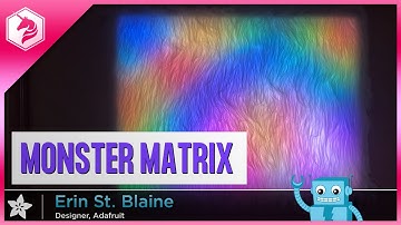 Monster Matrix LED Wall Art with WLED - DIY Tutorial #adafruit