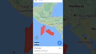 Comparando Tamaño El Salvador y Belice