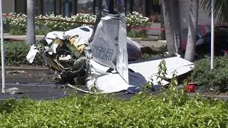 Five dead after small plane crashes into southern California parking lot
