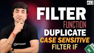 Filter Function | Filter Duplicate | Case Sensitive Filter | Office 365
