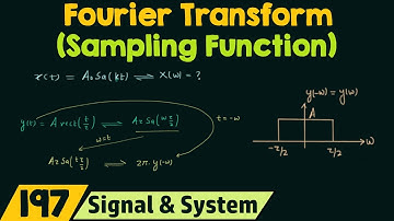 Fouriertransformatie van basissignalen (bemonsteringsfunctie)