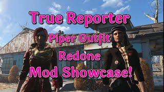 Fallout 4 - True Reporter Piper Outfit Redone Mod Showcase! (XB1)