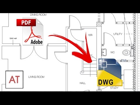 Convert PDF to CAD - DWG DXF AutoCAD