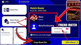 HOW TO CREATE MATCH ROOM & PLAY FRIENDLY MATCH IN eFOOTBALL 2022 MOBILE