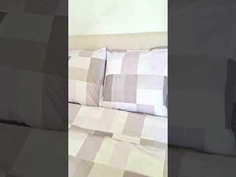 Постільна білизна Ранфорс 08, двоспальна 175х220 см, на кнопках, відео 1