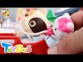 雪で滑ってケガしたよ！スーパーレスキューたい 出動！❤お医者さんごっこ❤#トイバス（ToyBus) キッズ おもちゃアニメ
