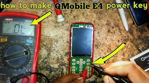 Q mobile E4 power key not working the solution qmobile power button on off button not working