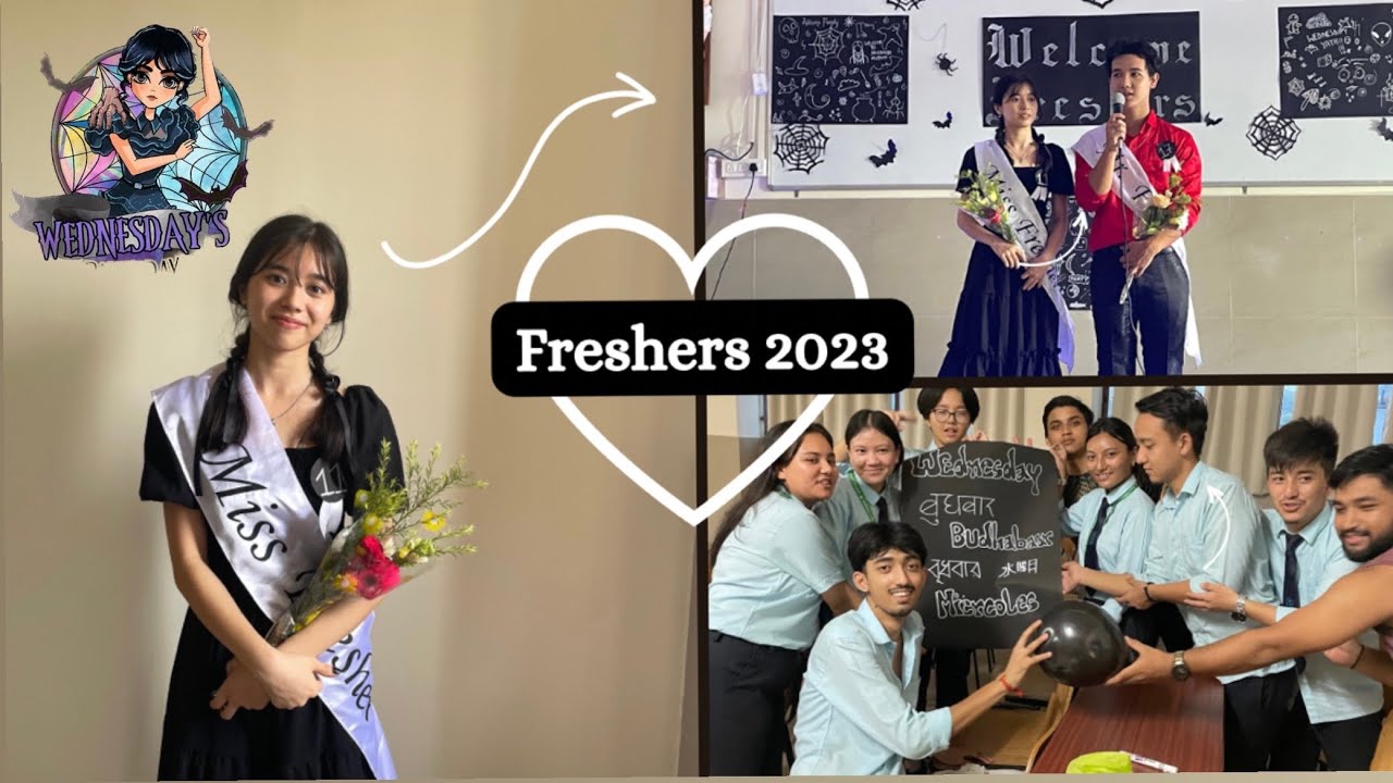 Freshers 2023❤️‍🔥Theme-Wednesday,Salesian college silliguri❣️Political science department