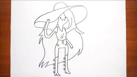 How To Draw Marceline Step by Step for Kids | Adventure Time Characters Drawing For Kids