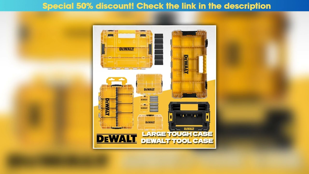 Review DEWALT TSTAK Tough Storage Case Screwdriver Bit Parts Storage Box DT70800 DT70801 DT70803 DW