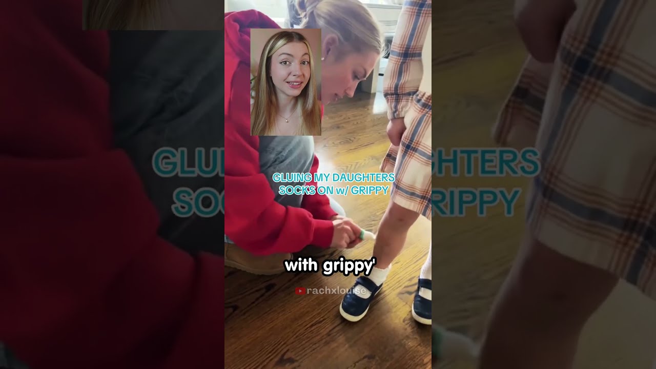 She GLUED her kid's SOCKS ON?