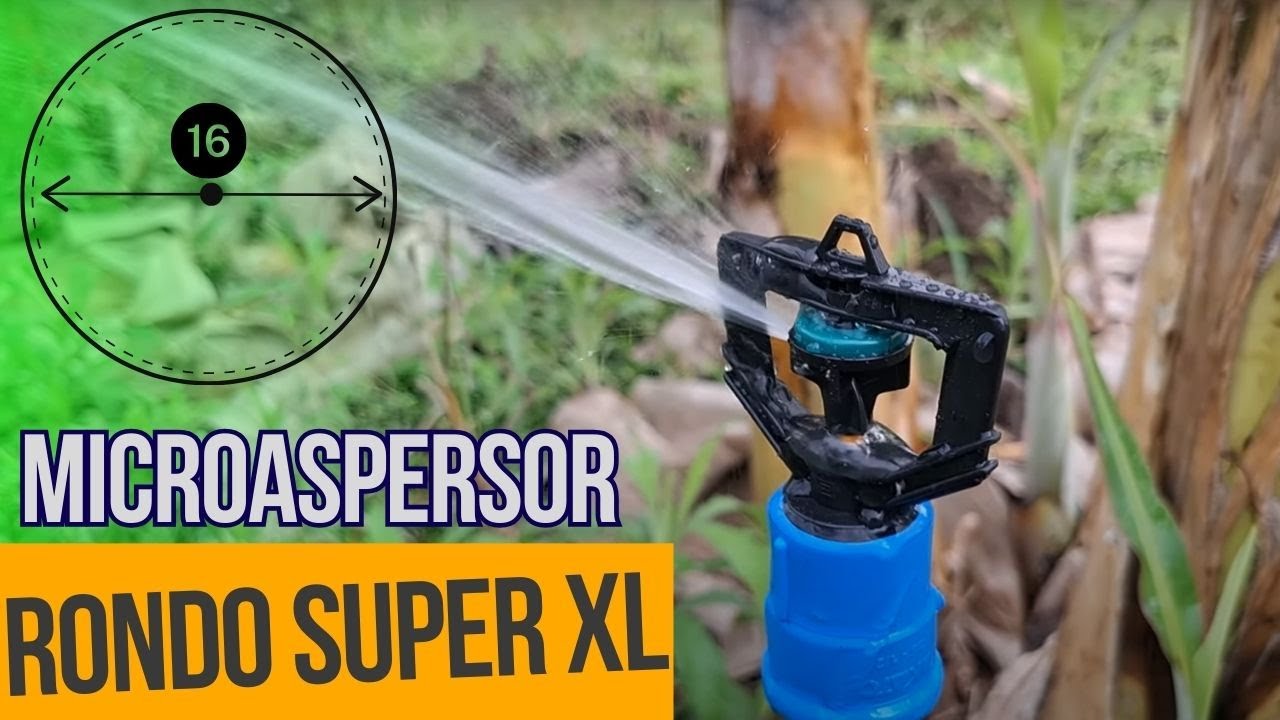 Super Rondo PROMETE 16 METROS DE DIAMETRO || Microaspersor RONDO SUPER XL - YouTube