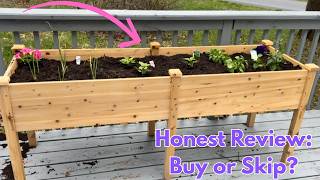 Elevated Wooden Garden Bed 🌱 Best Choice Products 72" Planter Review