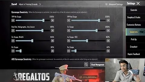 SOUL Regaltos Bgmi Sensitivity Settings Gyroscope 2024 🤯🔥