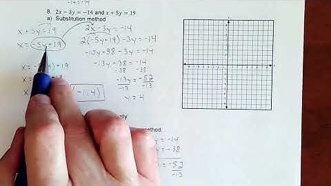 Solving Systems of Equations by Substitution – Part 2