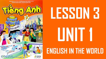 [TIẾNG ANH 9] I Learn Smart World - UNIT 1. ENGLISH IN THE WORLD - Lesson 3