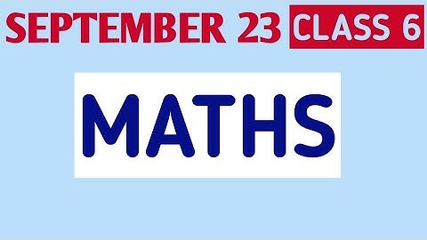 Victers Class 6 STD 06 Mathematics Class 16 |STD 06 Mathematics Class 16