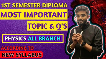 Diploma 1st Semester Physics Important Q
