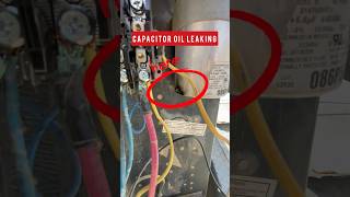 Capacitor oil leaking problem |#trendingshorts #viralreels #airconditioning