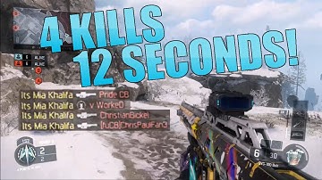 EPIC 4 KILLS IN 12 SECONDS! | BLACK OPS 3 SVG-100