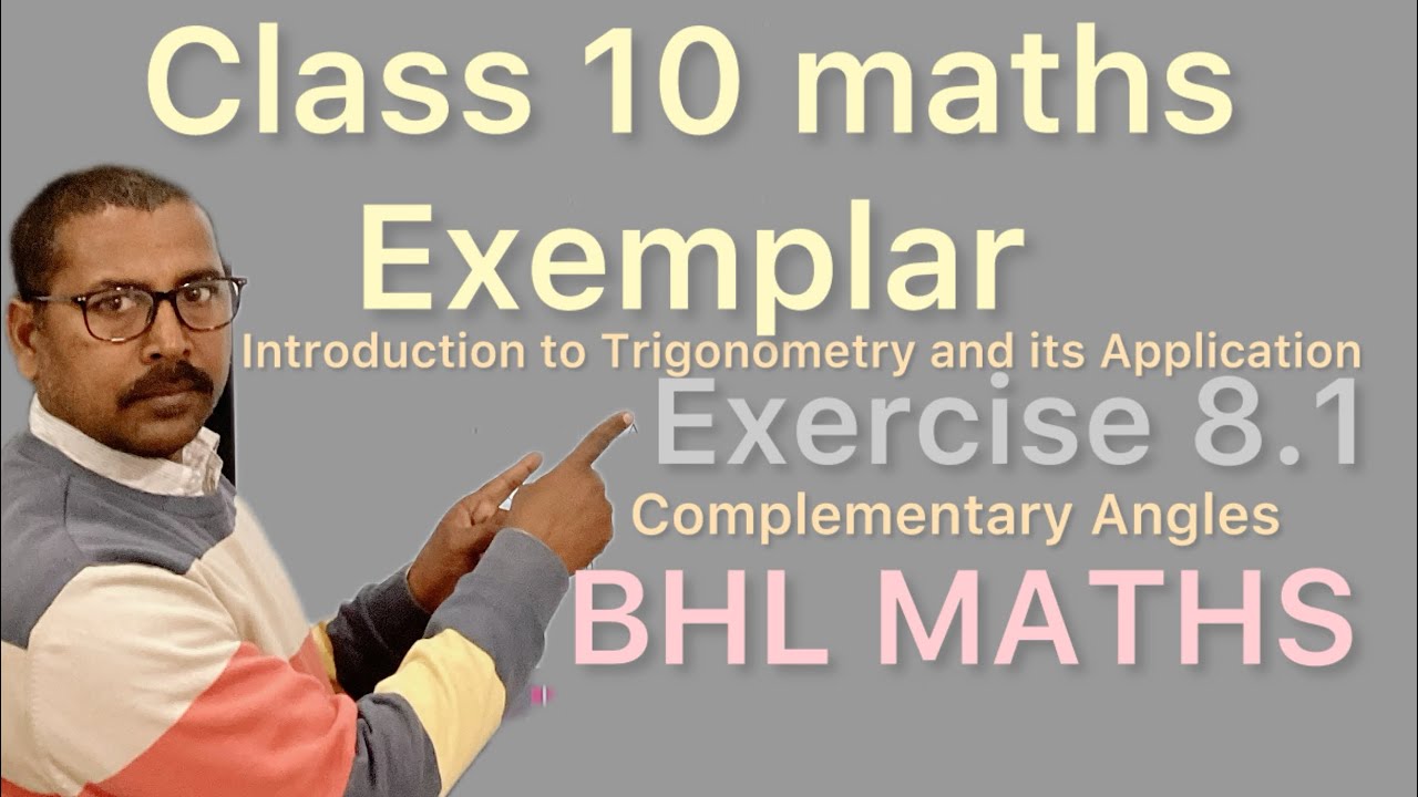 Exemplar 8.1 Trigonometry |Class 10 Maths |Full Solution | NCERT CBSE