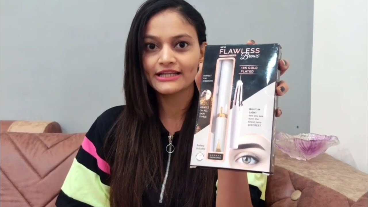 FLAWLESS eyebrow trimmer detailed demo & review How to use electric