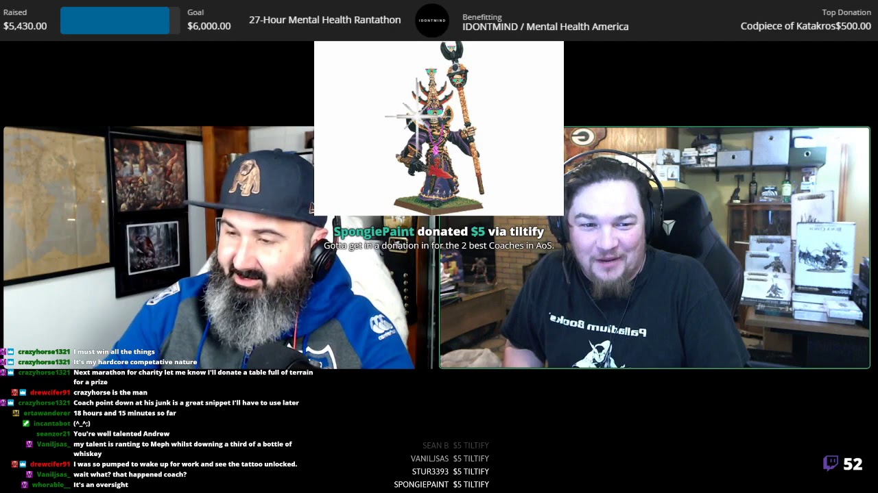 Charity Rantathon for MHA/IDONTMIND Part 10 AOS Coach's Beard YouTube