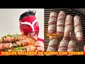 Rollos de carne con queso envueltos en tocino | Enmascarbon