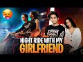 Night ride with girlfriend on superbike