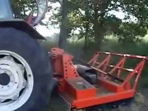 Desbrozadora Forestal De Dos Rotores Para Tractor Marca Talleres Romay Castro