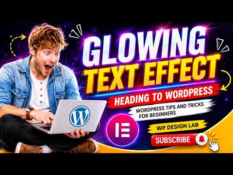 Glowing Text Effect for WordPress Tutorial: How to Add Neon Headings