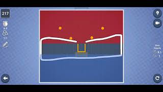 Brain It On! Level 217 Solution. All three gold stars