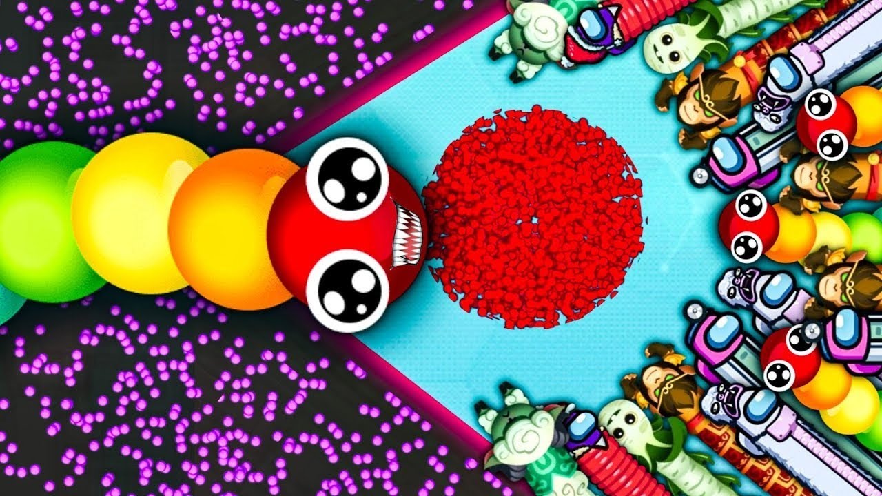 SNAKE IO🐍 KING RAINBOW 🌈 SNAKE VS 1000 PRO GIANT SNAKES 🐍 EPIC SNAKEIO GAMEPLAY #snakegame #games