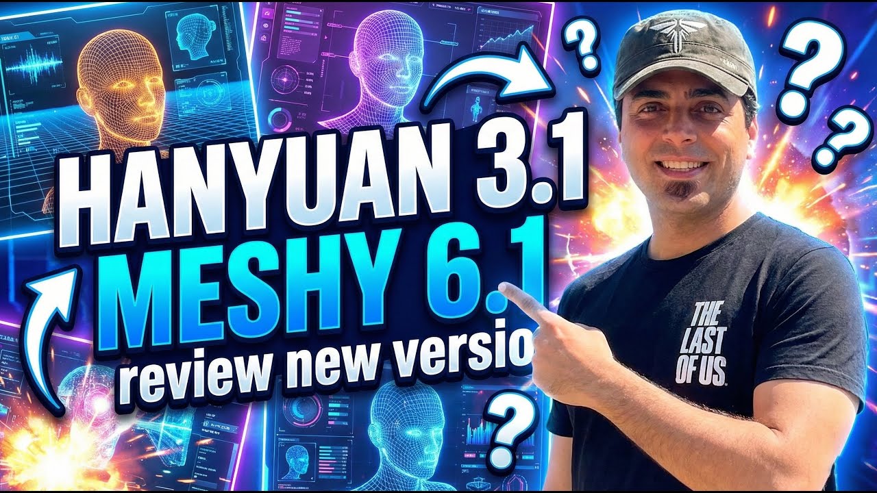 Сравнение качества Meshy v6.1 и Hunyuan 3.1