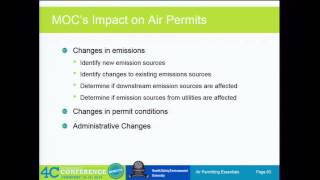 Air Permitting Essentials Day 1 Morning