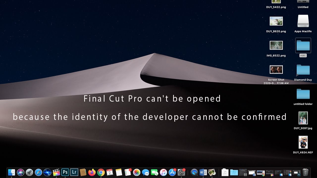 identity of developer cannot be confirmed identity of developer cannot be confirmed